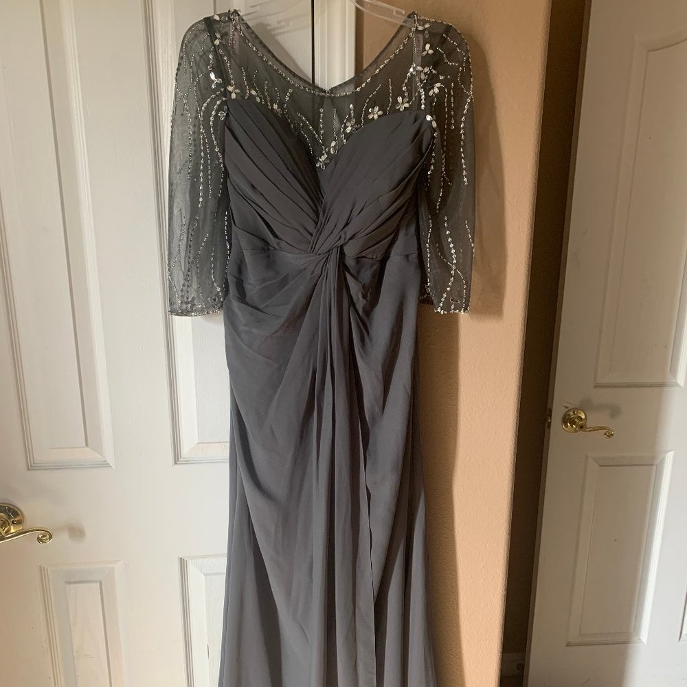 Dark Grey Full Length Gown